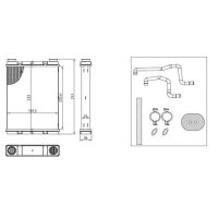 NRF 54429 Wärmetauscher, Innenraumheizung