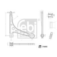 FEBI BILSTEIN 176880 Lenker, Radaufhängung