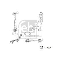 FEBI BILSTEIN 177836 Lenker, Radaufhängung