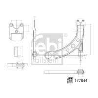 FEBI BILSTEIN 177844 Lenker, Radaufhängung