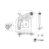 FEBI BILSTEIN 177849 Lenker, Radaufhängung