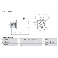 BOSCH 0 986 026 410 Starter