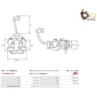 AS-PL SBH3041S Halter, Kohlebürsten