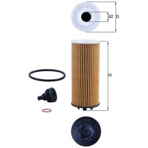 MAHLE OX 1238D Ölfilter
