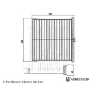 BLUE PRINT ADBP250039 Filter, Innenraumluft
