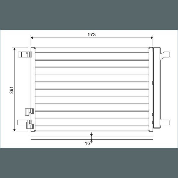 VALEO 822635 Kondensator, Klimaanlage