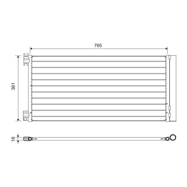 VALEO 822637 Kondensator, Klimaanlage