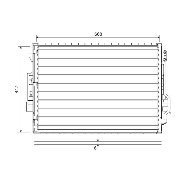VALEO 822643 Kondensator, Klimaanlage