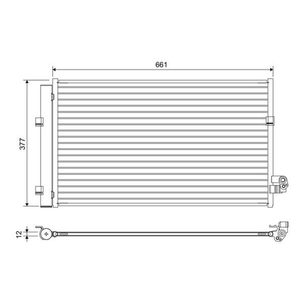 VALEO 822647 Kondensator, Klimaanlage