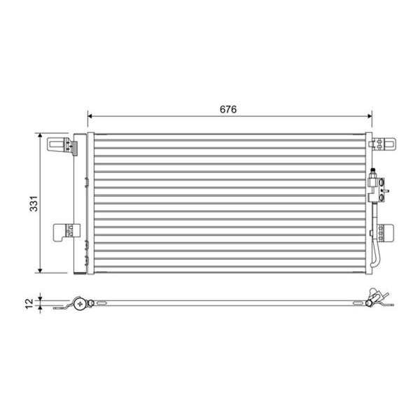 VALEO 822648 Kondensator, Klimaanlage