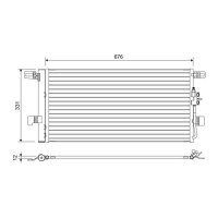 VALEO 822648 Kondensator, Klimaanlage