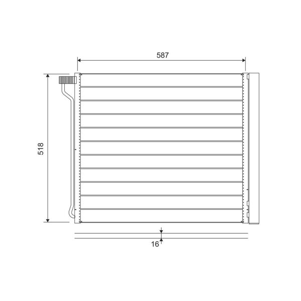 VALEO 822649 Kondensator, Klimaanlage