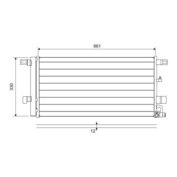 VALEO 822650 Kondensator, Klimaanlage