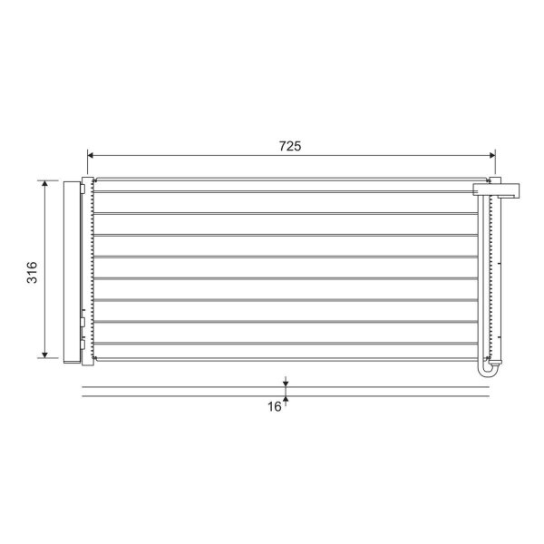 VALEO 822652 Kondensator, Klimaanlage