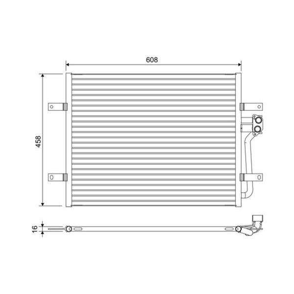 VALEO 822654 Kondensator, Klimaanlage