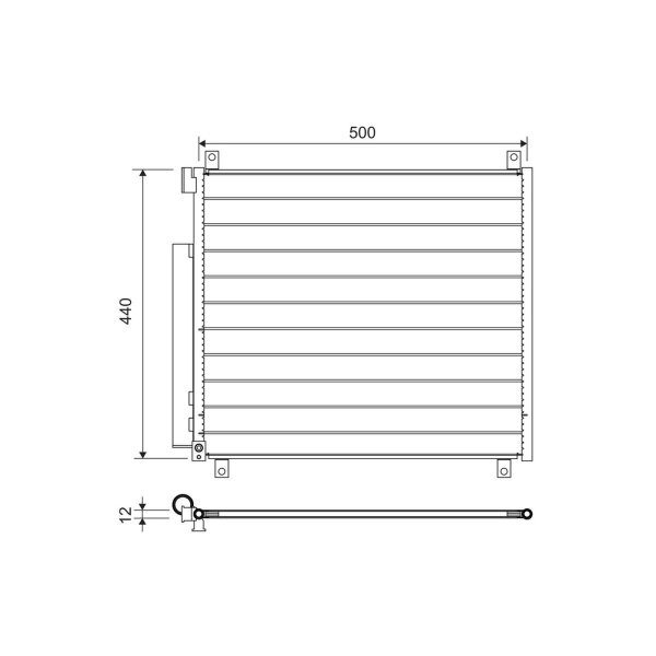 VALEO 822655 Kondensator, Klimaanlage