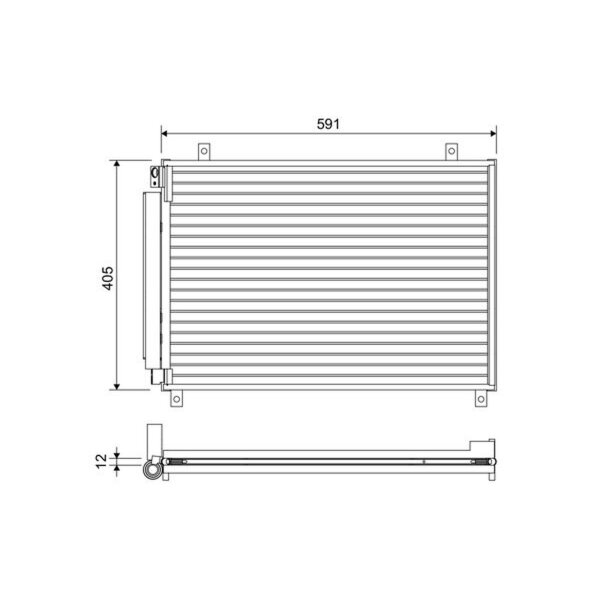 VALEO 822656 Kondensator, Klimaanlage