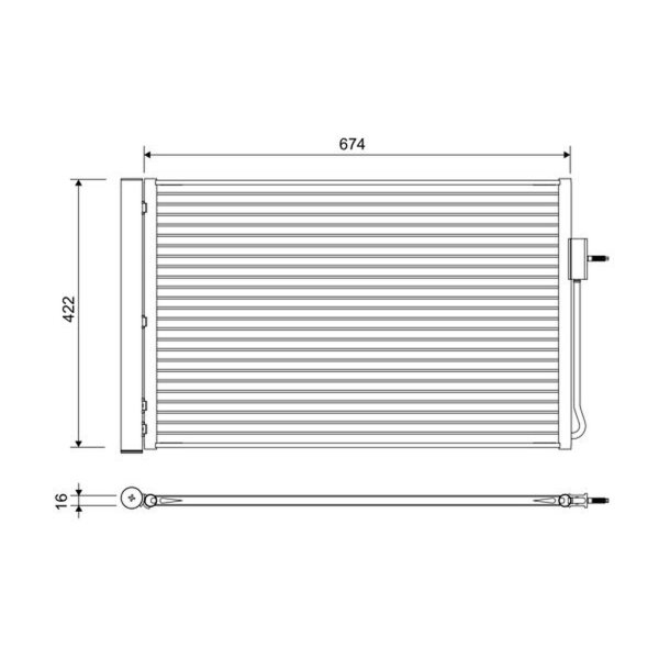 VALEO 822662 Kondensator, Klimaanlage