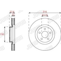 JURID 563302JC-1 Bremsscheibe