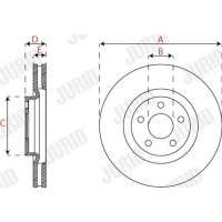 JURID 563302JC-1 Bremsscheibe