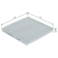 BOSCH 1 987 435 154 Filter, Innenraumluft