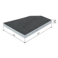 BOSCH 1 987 435 611 Filter, Innenraumluft