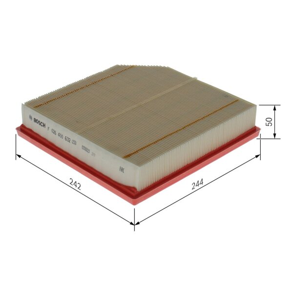 BOSCH F 026 400 632 Luftfilter