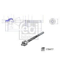 FEBI BILSTEIN 178477 Axialgelenk, Spurstange