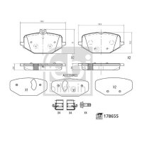 FEBI BILSTEIN 178655 Bremsbelagsatz, Scheibenbremse