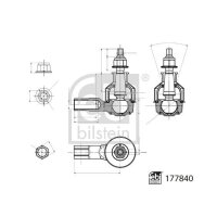 FEBI BILSTEIN 177840 Spurstangenkopf