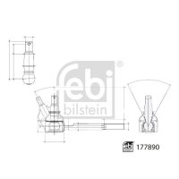 FEBI BILSTEIN 177890 Spurstangenkopf