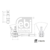 FEBI BILSTEIN 178370 Spurstangenkopf
