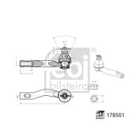 FEBI BILSTEIN 178501 Spurstangenkopf