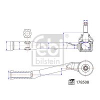 FEBI BILSTEIN 178508 Spurstangenkopf