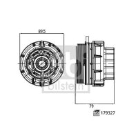 FEBI BILSTEIN 179327 Deckel, Ölfiltergehäuse