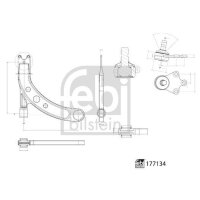 FEBI BILSTEIN 177134 Lenker, Radaufhängung