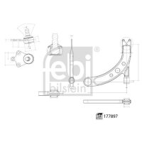 FEBI BILSTEIN 177897 Lenker, Radaufhängung