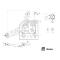 FEBI BILSTEIN 178644 Lenker, Radaufhängung