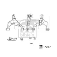 FEBI BILSTEIN 179167 Lenker, Radaufhängung