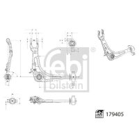 FEBI BILSTEIN 179405 Lenker, Radaufhängung