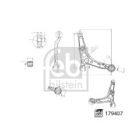 FEBI BILSTEIN 179407 Lenker, Radaufhängung