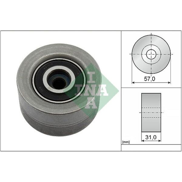 Schaeffler INA 532 0992 10 Umlenk-/Führungsrolle, Zahnriemen