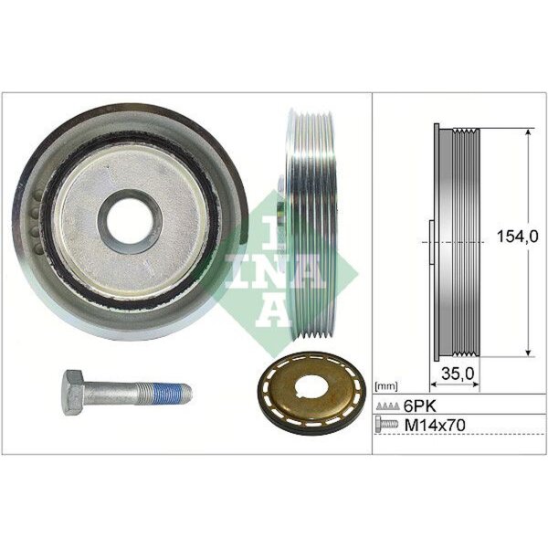 Schaeffler INA 544 0112 21 Riemenscheibe, Kurbelwelle