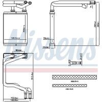 NISSENS 707291 Wärmetauscher, Innenraumheizung