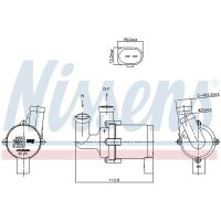 NISSENS 831380 Zusatzwasserpumpe (Kühlwasserkreislauf)