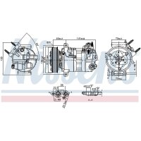 NISSENS 890594 Kompressor, Klimaanlage
