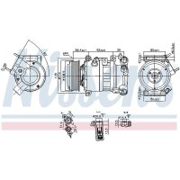 NISSENS 890599 Kompressor, Klimaanlage