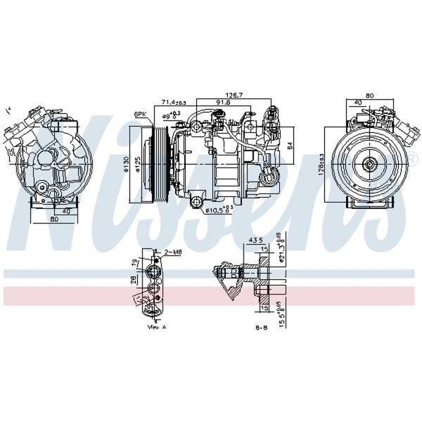 NISSENS 890763 Kompressor, Klimaanlage