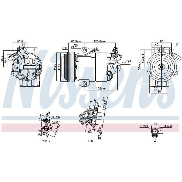 NISSENS 891012 Kompressor, Klimaanlage