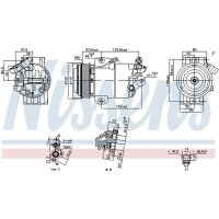 NISSENS 891012 Kompressor, Klimaanlage